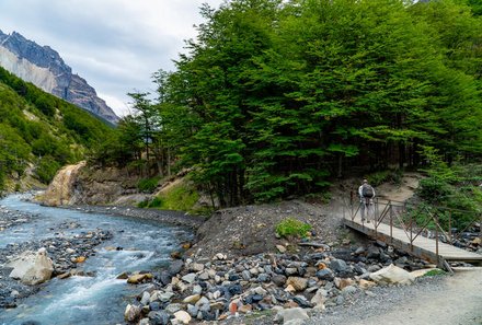 Patagonien Family & Teens - Camping Central - Bach und Natur