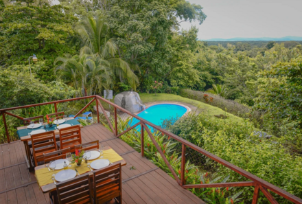 Costa Rica individuell mit Kindern - Cerro Lodge - Terrasse