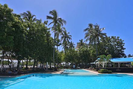 Costa Rica mit Kleinkind - Costa Rica Mietwagenreise mit Kindern - Hotel Puerto Azul & Club Nautico - Pool