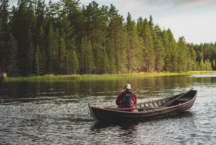Finnland Familienreise - Finnland for family - Freizeit - Abreise aus Finnland - Boot auf See