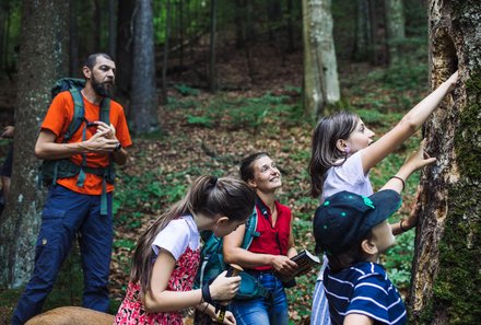 Rumänien Family & Teens - Wanderung im Wald - Gruppe