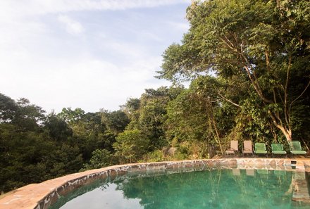Uganda Familienreise - Uganda Family & Teens - Nkima Forest Lodge Pool 