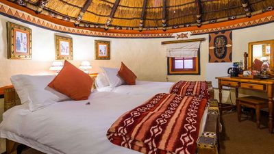 Südafrika mit Teenagern - Lesedi African Lodge & Cultural Village Zimmer