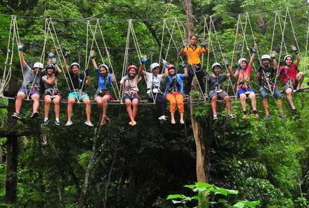 Thailand mit Jugendlichen - Thailand Family & Teens - Klettern im Treetop Abenteuerpark
