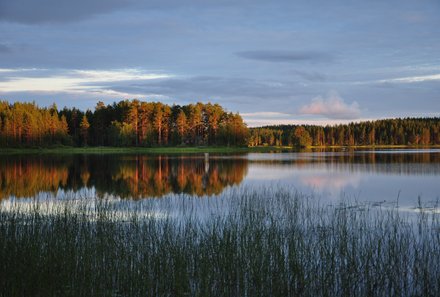 Finnland mit Kindern - Finnland Urlaub mit Kindern - Familienurlaub Finnland - See bei Eräkeskus