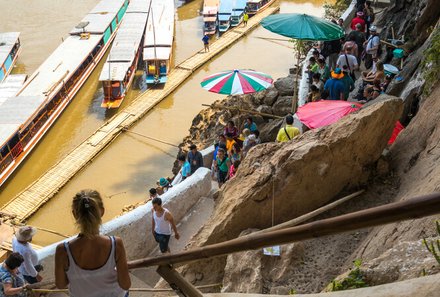 Laos und Vietnam Familienreise - Laos und Vietnam Reise mit Kindern - Ausflug Pak Ou-Höhlen