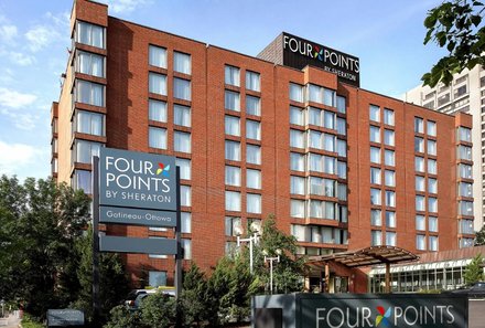 Ostkanada for family - Ostkanada Familienreise mit Kindern - Four Points by Sheraton Hotel & Conference Centre Gatineau-Ottawa - Gebäude
