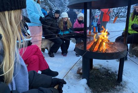 Finnland Familienurlaub - Finnland Winter for family - Lagerfeuer