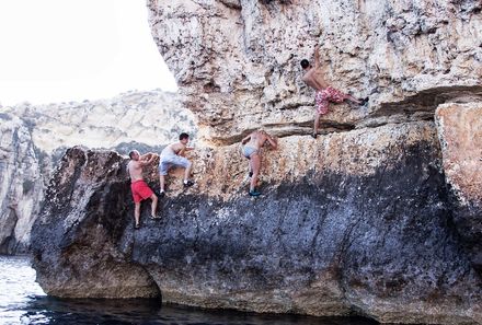 Malta Familienreise - Malta for family - Sea Level Traversing Kinder