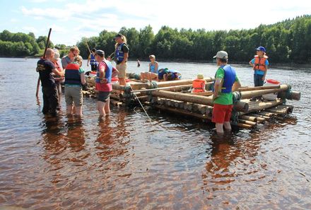 Schweden mit Kindern - Schweden for family - Floss fahren