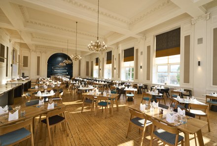 Schottland Familienreise - Schottland mit Kindern - Peebles Hydro Hotel - Restaurant
