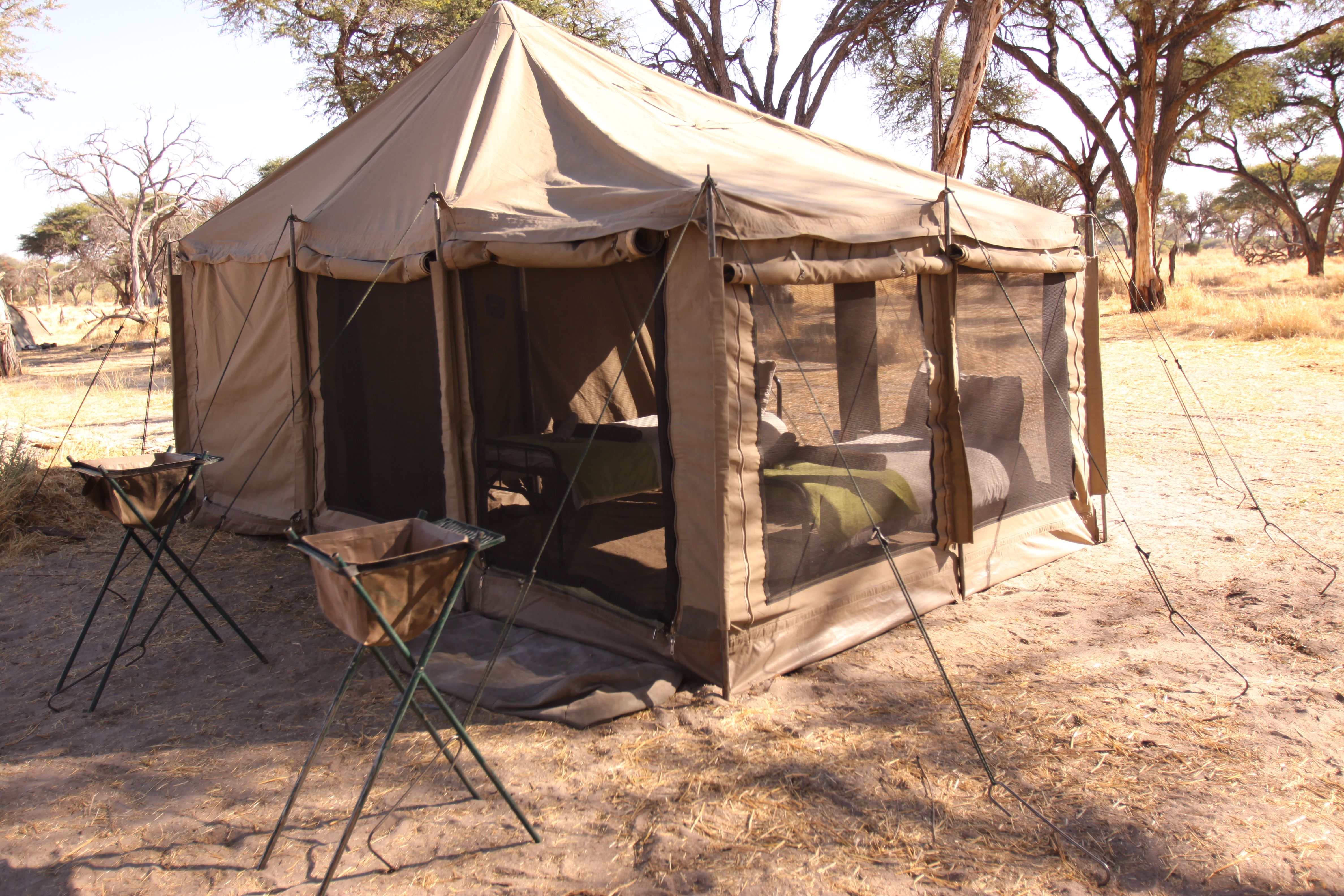 Botswana mit Jugendlichen - Zelt