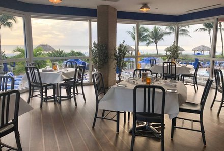 Florida Rundreise mit Kindern - Florida for family individuell - Fort Meyers Beach - Pink Shell Beach Resort - Restaurant