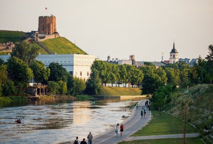 Baltikum for family - Vilnius - Neris Fluss