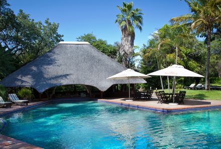 Südafrika mit Teenagern - Sefapane River Lodge - Außenansicht