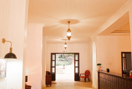Uganda Family & Teens - Verlängerung in der Brovad Sand Lodge - Rezeption
