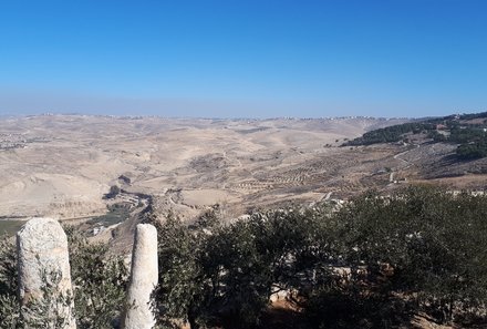 Jordanien Rundreise mit Kindern - Jordanien for family - Ausblick vom Berg Nebo