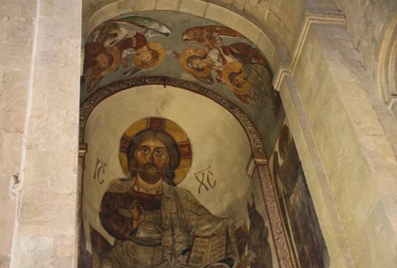 Georgien Familienreise - Georgien individuell - Swetizchoweli-Kathedrale Gemälde