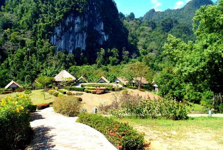 Thailand Familienreise mit Kindern - Thailand for family individuell - The Cliff & River Jungle Resort - Grüner Garten