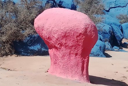 Marokko for family - Marokko Familienreise - pinker Felsen in Marokko