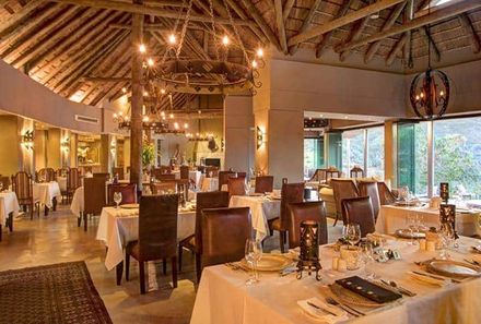 Familienreise Garden Route - Garden Route for family individuell - Botlierskop Private Game Reserve - Restaurant