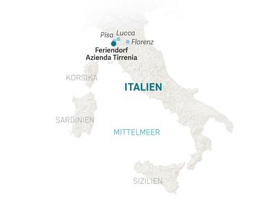 Toskana for family - Toskana Familienreise - Reisekarte 2022