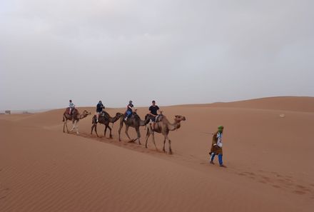 Marokko mit Kindern - Kameltour in der Wüste