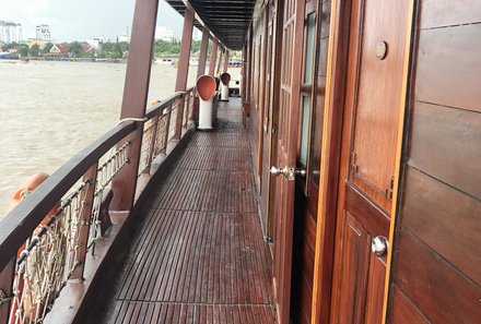 Vietnam Familienreise - Vietnam for family - Bassac Cruise - Flur