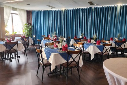 Vietnam Familienreise - Vietnam for family - Mekong Delta - Happy Life Grand Hotel - Restaurantraum