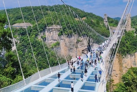 China Familienreise - China mit Jugendlichen - Glasbodenbrücke