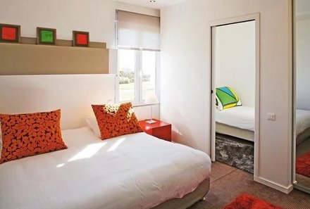 Bretagne Familienreise - Bretagne mit Kindern - Hotel de la Pointe Mousterlin - Modernes Schlafzimmer