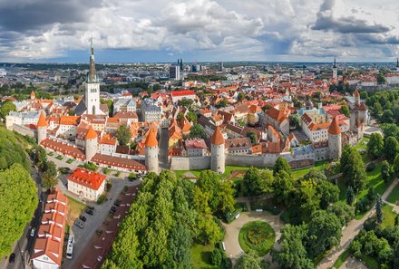 Baltikum for family individuell - Baltikum Familienreise mit Kindern - Estland - Tallinn von oben