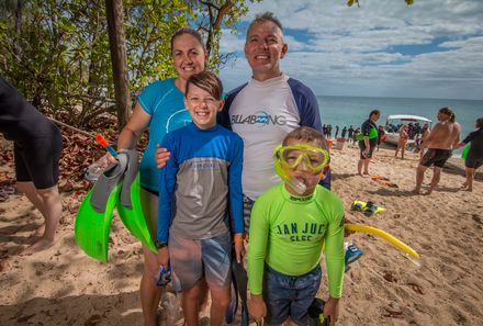 Australien for family - Australien Familienreise -  Familie an Strand