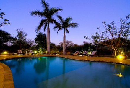 Südafrika individuell - Kubu Safari Lodge - Hotel - Abend
