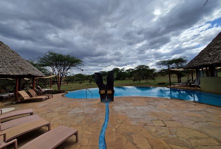 Kenia Familienreise - Kenia for family individuell deluxe - Freizeit am Pool des Severin Safari Camps