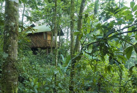 Costa Rica Familienreise - Costa Rica for family  individuell - La Tigra Zelt von Weitem