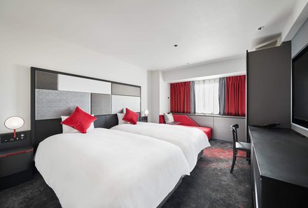 Japan for family individuell - Cross Hotel - Zweibettzimmer