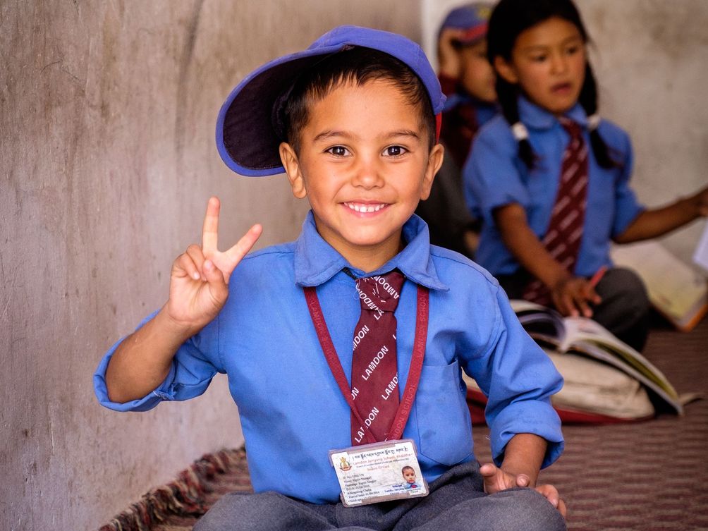 Ladakh Familienreise - Einheimisches Schulkind