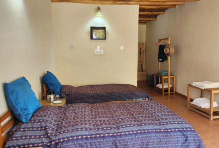 Ladakh Familienreise - Ladakh Family & Teens - Nubra Lharimo North - Zimmer mit zwei Betten