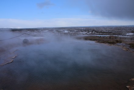 Island Familienreise - Island for family - Halbinsel Reykjanes - Blick auf Gunnuhver und Krýsuvík Schlammquellen