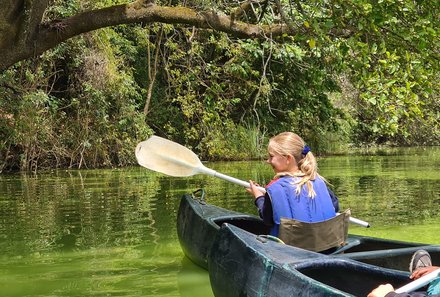 Tansania mit Kindern - Tansania Urlaub mit Kindern - Kanufahrt Duluti See