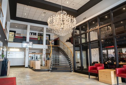 Ostkanada for family - Ostkanada Familienreise mit Kindern - Hotel Energie Shawinigan - Eingangshalle