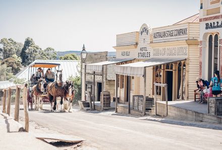 Australien for family - Australien Familienreise - Kutsche Sovereign Hill