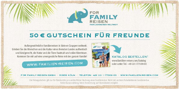 For Family Reisen Gutschein - Familienreisen weltweit