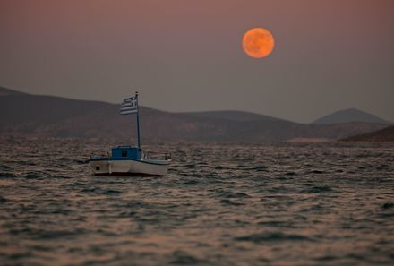 Familienreisen Griechenland - Sonnenuntergang Tolo