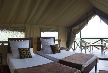 Serengeti mit Kindern individuell - Best of Familiensafari Serengeti - Maweninga Camp Tarangire Nationalpark - Betten