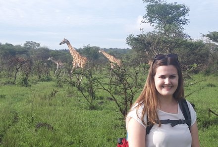Safari Afrika mit Kindern - Safari Urlaub mit Kindern - beste Safari-Gebiete - Uganda - Giraffen