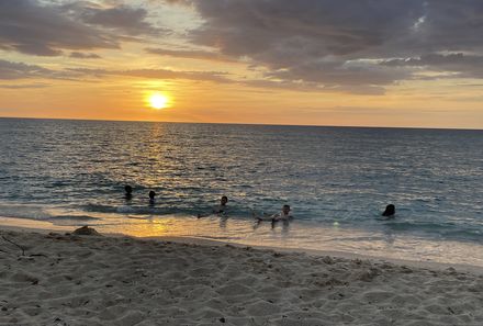 Kuba Familienreise - Kuba for family individuell - Baden im Karibischen Meer an der Playa Maria