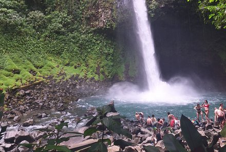 Familienreise Costa Rica - Costa Rica Family & Teens - Wasserfall La Fortuna - Becken