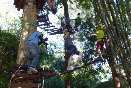 Thailand mit Kindern - Thailand Urlaub mit Kindern - Treetop Adventure Park Kanchanaburi
